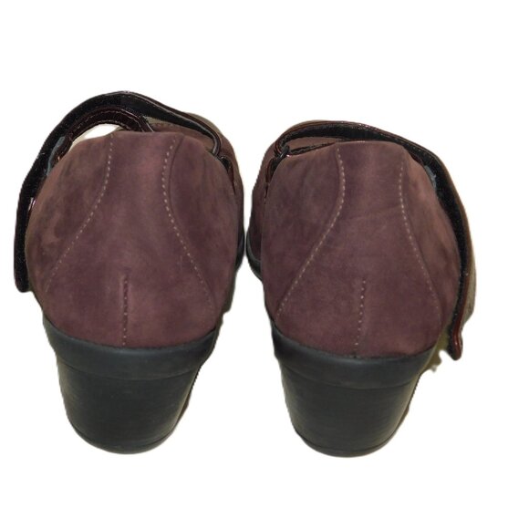 Naot Mary Jane Style Leather Heels Hook & Loop Closure Size 9 - Picture 5 of 11